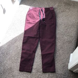 Burgundy lulu trousers